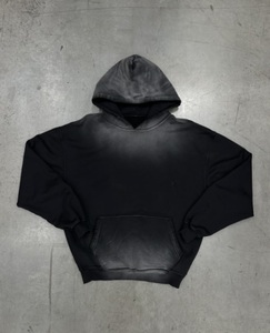 Custom Sunfade Solid 100% Cotton Vintage Wash Oversized Regular <b>Pullover</b> Hoodie for <b>Men</b> - Product Image 1