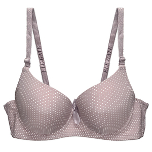 Reggiseno Regolabile con Design a Pois, Traspirante, Senza Ferretto, Effetto Push-Up, Motivo Tinta Unita, Chiusura con Gancetti, Stile Sexy, Metodo di Tessitura Intrecciata - Product Image 3