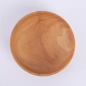 Tazón para Servir de Madera de Haya de 15 cm - Tazón de Madera Maciza Natural para Ensaladas y Sopas - Vajilla Ecológica - Product Image 2