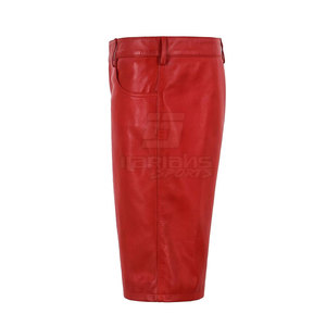 Latest Design Customized Men Leather <b>Shorts</b> Wholesale Casual Wear Men Leather <b>Shorts</b> Lightweight Men Leather <b>Shorts</b> - Product Image 3