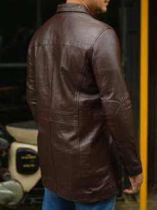 Custom Logo <b>Genuine</b> <b>Leather</b> <b>Jacket</b> Men OEM - Product Image 5