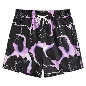 Summer Trendy Boardshorts pour hommes Quick Dry Waterproof Cotton with Tie Dye Sublimation Digital Printing for Beach Swim Fishing - Product Image 1