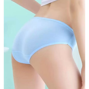 Bragas transpirables de algodón de Color sólido para mujer, ropa interior de talla grande, lencería sin costuras disponible en pedidos a granel - Product Image 2