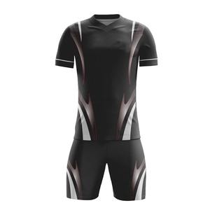 Vente chaude de haute qualité Kits de maillot de football classique personnalisé pour garçons Maillot d'uniforme de football à rayures de haute qualité - Product Image 1