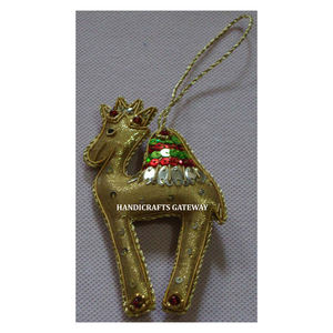 Adornos de la Suerte con Forma de Camello, Bordados con Hilo Dorado, Cuentas y Lentejuelas, con Acabado Fino, para Decoración de Eid, Regalo - Product Image 1