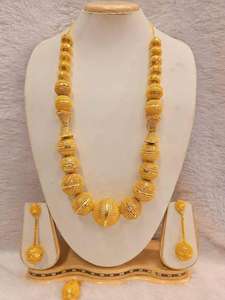 ชุดต่างหูสร้อยคอทองแดงชุบทอง24K แฟชั่นสไตล์วินเทจได้รับแรงบันดาลใจจากอิตาลีจัดส่งโดยตรงจาก USA France spain turkey comoros - Product Image 3