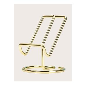 Gold Powder Coated <b>Tissue</b> Stand <b>Wedding</b> Parties Dinnerware Iron Wire Customized Napkin Holder Stand - Product Image 1