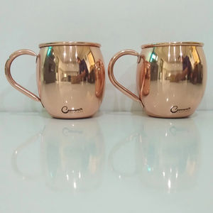 Top Seller 100% Authentic Mini Copper <b>Mug</b> Customized Logo Food Grade Copper Moscow Mule <b>Mugs</b> With Perfect Brass Handgrip <b>Mugs</b> - Product Image 4