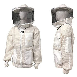 Traje de apicultura de tres capas 2025, chaqueta de apicultor completamente ventilada con malla, venta al por mayor, ropa de apicultor con servicio OEM - Product Image 1