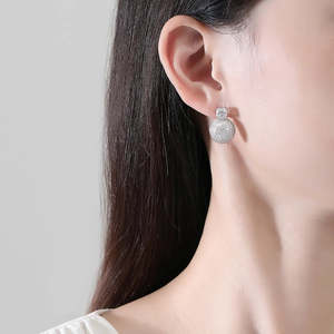 NOVAMART Fine Asscher Cut Moissanite <b>Drop</b> Earrings 2 Carat Wholesale Export - Product Image 5