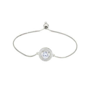 Bracelet élégant Zarkan Sunrise en argent 925 et diamants - Product Image 1