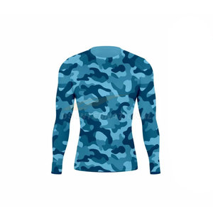 Ensemble d'éruptions cutanées Jiu Jitsu à manches longues pour hommes haut de compression et collants Capri MMA Grappling Fitness Training Gym Outfit - Product Image 2