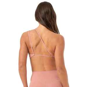 Sujetador deportivo corto de un hombro a la moda cómodo ligero para ropa activa e informal de talla grande estilo Simple - Product Image 3