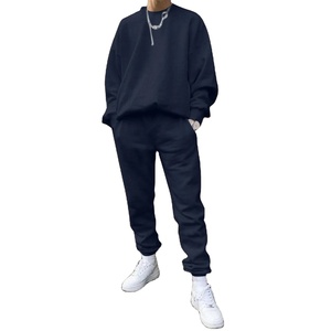 Gran oferta, chándal 100% de algodón para hombre, diseño personalizado, talla grande, moda informal, ropa de invierno, chándal transpirable sólido, fábrica - Product Image 2