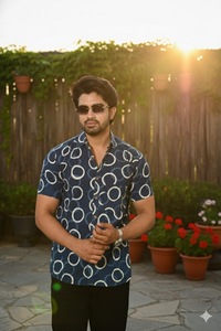 Camisa Étnica Bohemia para Hombre, 100% Algodón, Manga Larga, Estampado a Mano, Transpirable, Ecológica, Estilo Ikat - Product Image 4