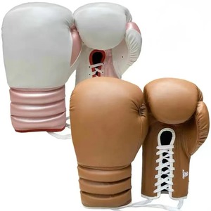 Gants d'entraînement professionnels pour adultes pour la boxe Muay Thai Sanda-Cuir de haute qualité épaissi PU extensible combat essentiel - Product Image 4