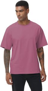 Plus haute qualité Boxy 280gsm 100% coton col montant t-shirt impression lourd surdimensionné T-Shirt hommes blanc plaine t-shirts à vendre - Product Image 2