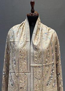 ผ้าคลุมไหล่แคชเมียร์ระดับพรีเมี่ยมพร้อมงานปัก sozni ที่ทำด้วยมือเหมาะสำหรับงานแต่งงานงานเลี้ยงและงานเฉลิมฉลองทางวัฒนธรรมแบบดั้งเดิม - Product Image 2