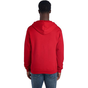 Relaxed zipper hoodie minimalist design solid tone thick knit interior gentle comfort for sale - Product Image 4