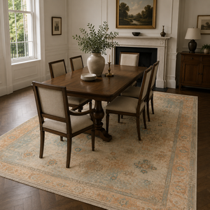 Netline Home Century Vinework Natural Beige Traditional <b>Washable</b> <b>Rug</b> - Product Image 4