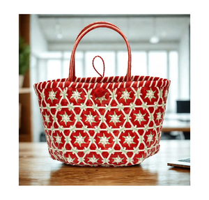 Bolso tejido con estampado personalizado para eventos y obsequios de empresa con asa reforzada - Product Image 1