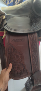 Premium Leather Hand Made Designer Durable Comfortable Racing Western English Horse Saddle Wood <b>Plastic</b> <b>Tree</b> High Quality - Product Image 5