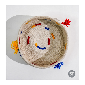 Panier de rangement décoratif en coton tressé pour organiser les vêtements, les jouets pour enfants, les serviettes, les couvertures et les essentiels quotidiens - Product Image 3