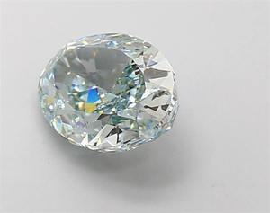 เพชรรูปวงรีปลูกในห้องปฏิบัติการ2.79ct VVS1สีฟ้าแฟนซี - Product Image 3