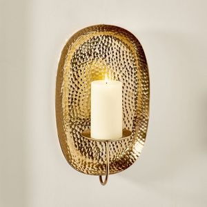 Porte-bougie mural en métal élégant, adapté à la salle à manger, au salon, à l'entrée et aux murs du couloir - Product Image 6