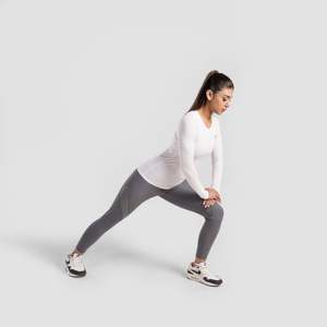 Leggings Liftlux taille haute en Spandex/Nylon respirants, grandes tailles XXL/XS/XL, motif imprimé avec taille élastique et décoration en maille - Product Image 4