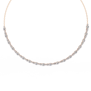 Hermoso Collar de Oro de 18K para Mujer con Diamantes Cultivados en Laboratorio - Product Image 6