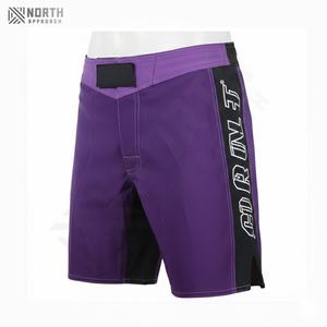 กางเกงต่อยมวยสำหรับผู้ชายกางเกงขาสั้น MMA ออกแบบได้ตามต้องการชุดกีฬาสำหรับศิลปะการต่อสู้ - Product Image 3