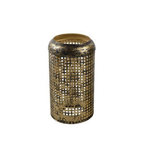 Ensemble de trois bougeoirs votifs de différentes tailles, idéal pour les festivals, la décoration de table, design antique en cuivre - Product Image 2