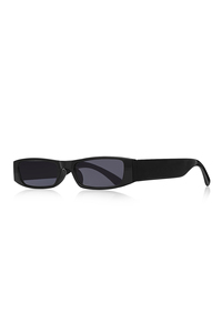 Gafas de sol rectangulares vintage negras 1045 - Product Image 2