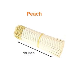 Bâtonnets d'encens de 19 pouces, approvisionnement en vrac de bâtons d'encens naturels de pêche les plus vendus (blanc) - Product Image 1