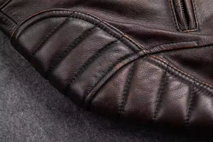 Veste en cuir personnalisée pour homme, vente en gros directe d'usine OEM ODM, mode, hiver, extérieur, col montant, coupe-vent, chauffante - Product Image 5