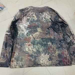 Men's Slim Fit <b>Camo</b> Long Sleeve T-Shirt High Stretch Polyester Breathable Mesh Crew Neck Casual Sporty Style - Product Image 5