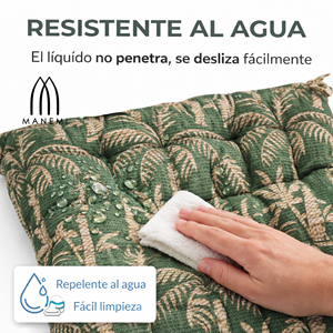 Cuscini per Sedie Idrorepellenti 40x40x5 cm, Cuscini da Esterno 100% Poliestere, Imbottitura in Fibra di Poliestere, Design Trapuntato, Lavabili in Lavatrice - Product Image 6