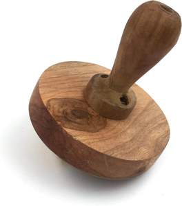 Presseur Chapati multi-usage fabriqué à la main de haute qualité, presse Roti Datta pour Chapati, bois massif de fruits en bois Masher Dal Ghotni Wood - Product Image 4