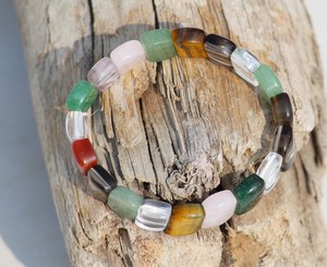 Agate Perle Guérison Chakra Bracelet Ajustable Multi Gemme Perles Ovales Classique pour Protection Cadeau Religieux Lui Mariages - Product Image 4