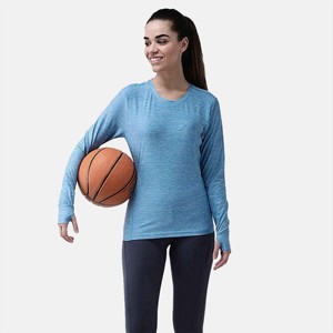 T-shirt de fitness pour femmes de haute qualité-Confortable et respirant pour les entraînements, la course et le yoga-Tissu anti-humidité - Product Image 1
