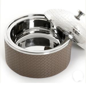 Casseroles isolées à double paroi de qualité pour restaurant d'hôtel marmite arrondie pour le service du dîner - Product Image 1