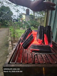 Briquettes de sciure hexagonales en bois dur, sans fumée, sans odeur, à faible teneur en cendres, 4 à 6 heures de combustion, charbon de bois de barbecue fabriqué à la machine - Product Image 5