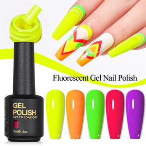 RONIKI-<span class=keywords><strong>Vernis</strong></span> à Ongles Vegan sans Hema, Gel Fluorescent <span class=keywords><strong>Semi</strong></span> <span class=keywords><strong>Permanent</strong></span> Inodore de 15ml, 120 Couleurs - Product Image 2