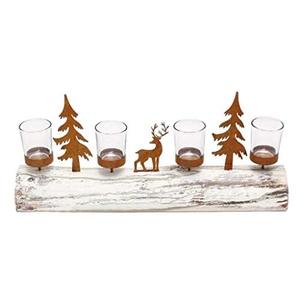 ที่ใส่ของน้ำหนักเบาทำจากโลหะ & ไม้การผสมผสานของการออกแบบที่ทันสมัยและเสน่ห์แบบชนบทการตกแต่งคริสต์มาสที่สมบูรณ์แบบสำหรับบ้านและสำนักงาน - Product Image 5