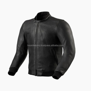 Chaqueta de motorista de cuero transpirable para hombre profesional Boomletcorp, ropa deportiva de talla grande con función a prueba de viento personalizable - Product Image 1