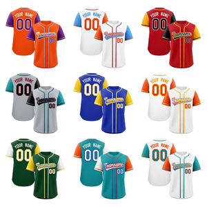 Maillot de baseball personnalisé noir et orange pour hommes, uniforme d'équipe, nom et numéro personnalisés, chemise de softball à boutons - Product Image 3