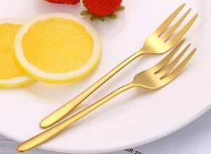 Ensemble de fourchettes en acier inoxydable faites à la main avec manche élégant en corne, parfait pour la cuisine, les voyages, les dîners, les mariages et l'usage domestique en Inde - Product Image 3