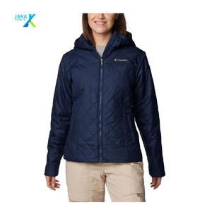 Women's Bomber Jacket Lightweight Breathable Cotton <b>Filled</b> Warm Winter Insulated Windproof Outdoor Casual Padded Coat - Product Image 3