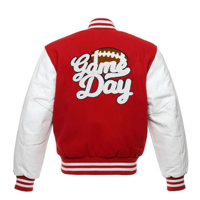 Nouveau design, broderie, tissu denim pailleté, lettres en chenille, écussons thermocollants, éléphant, couleur personnalisée, football américain, à coudre sur les casquettes